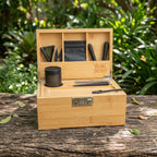 Natural Bamboo Stash Box Gift Set