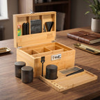 Natural Bamboo Stash Box Gift Set