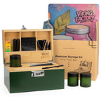 Forest Green Bamboo Stash Box Gift Set