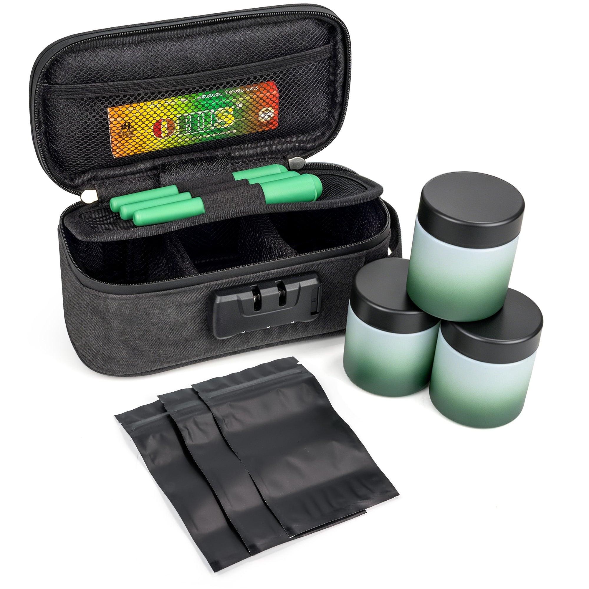 Black Smell-Proof Stash Bag Gift Set